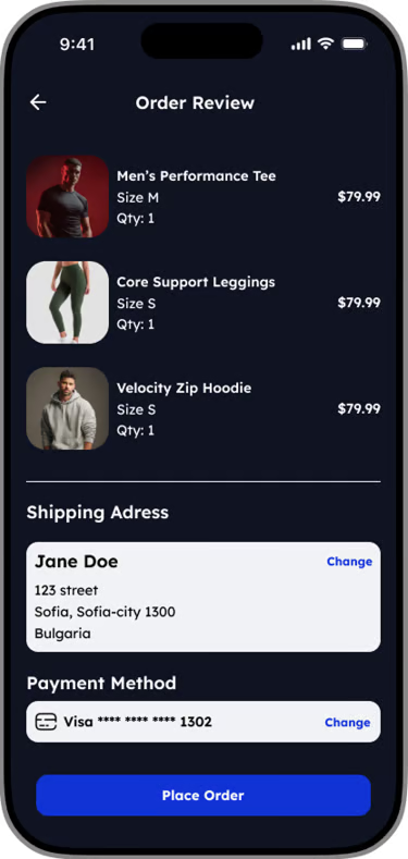 Checkout step 4